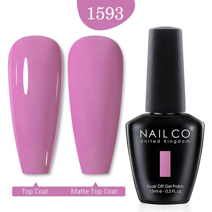 NAILCO Red Colors Series 15ML Nail Gel Polish Nail Supplies Semi Permanent For Nail Art Manicure Soak Off LED UV Hybrid Varnish