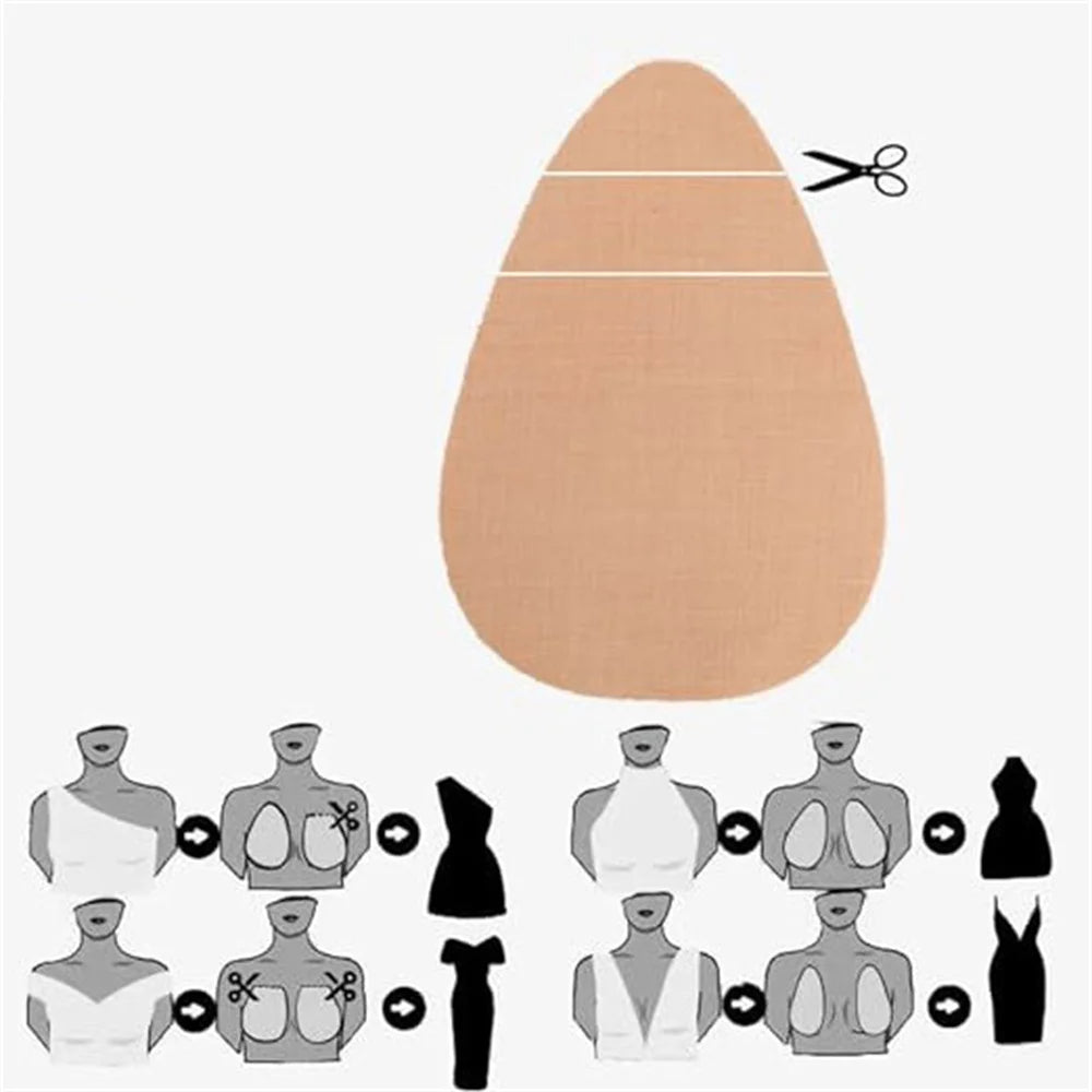 1Pair Breast Lift Tape Nipple Cover Invisible Enhancer Push Up  Bra Tape Chest Lift Adhesive Accessories Seamless Stickers