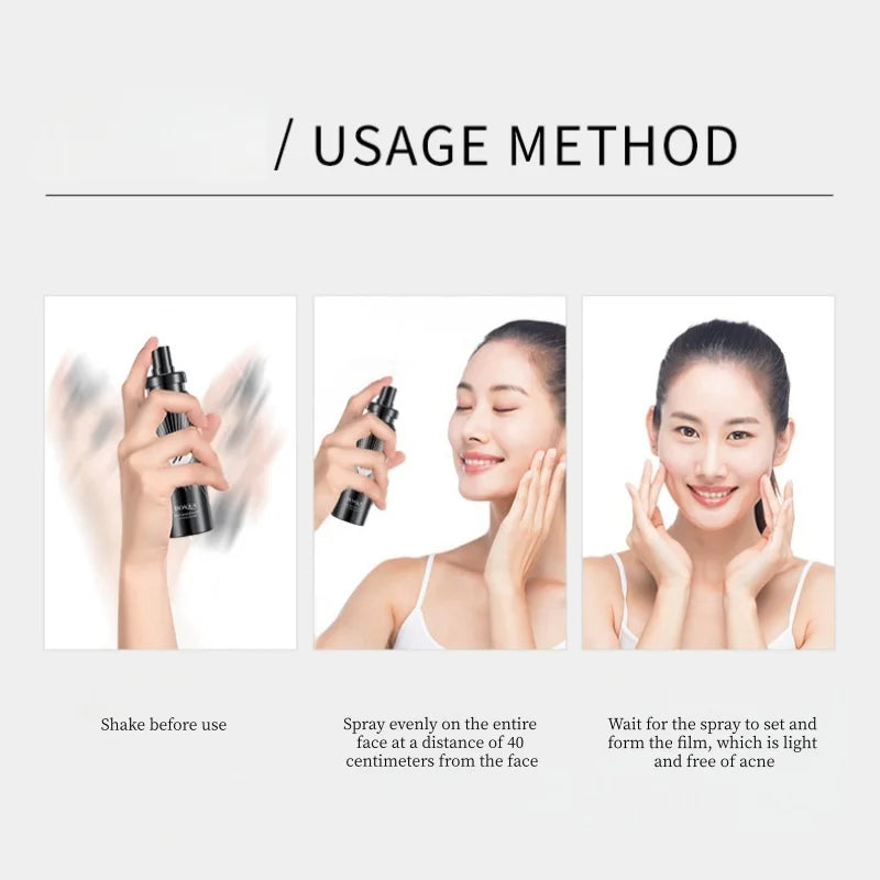 100ml Soft Matte Setting Spray, the Fine Mist Is Like Smoke, Hydrating and Moisturizing, Does Not Stick to Powder, Does Not Cause Powder to Cake, Keeps Your Makeup Hydrated and Smooth, Giving You a Dewy Makeup Look Suitable f