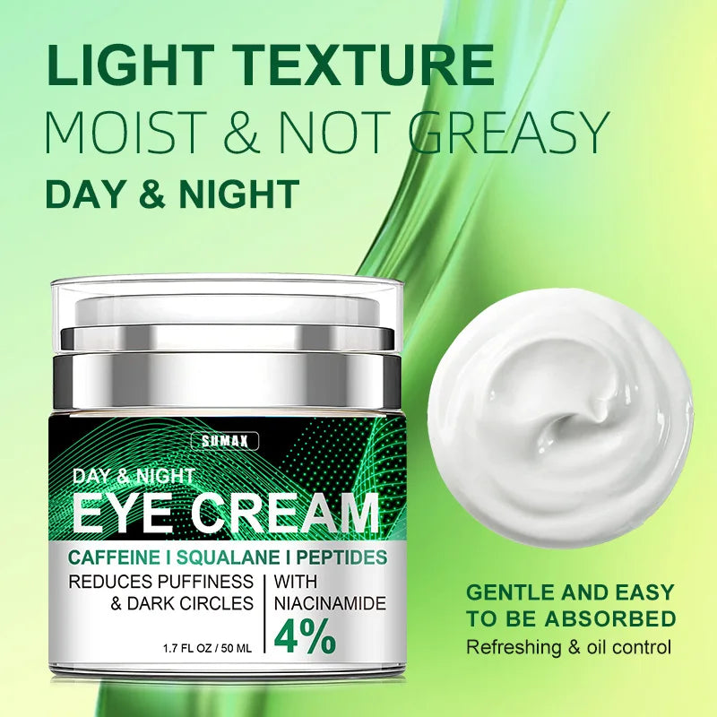 50ml Day and Night Eye Cream Anti Dark Circles Removal Eye Bags Moisturizing Firming Eye Creams Eyes Skin Care Products