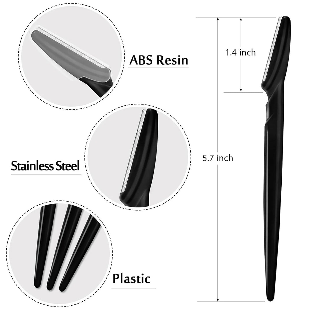 12/6PCS Lady shaver – Facial shaver for women and men – Eyebrow trimmer, shaver and skin care tool