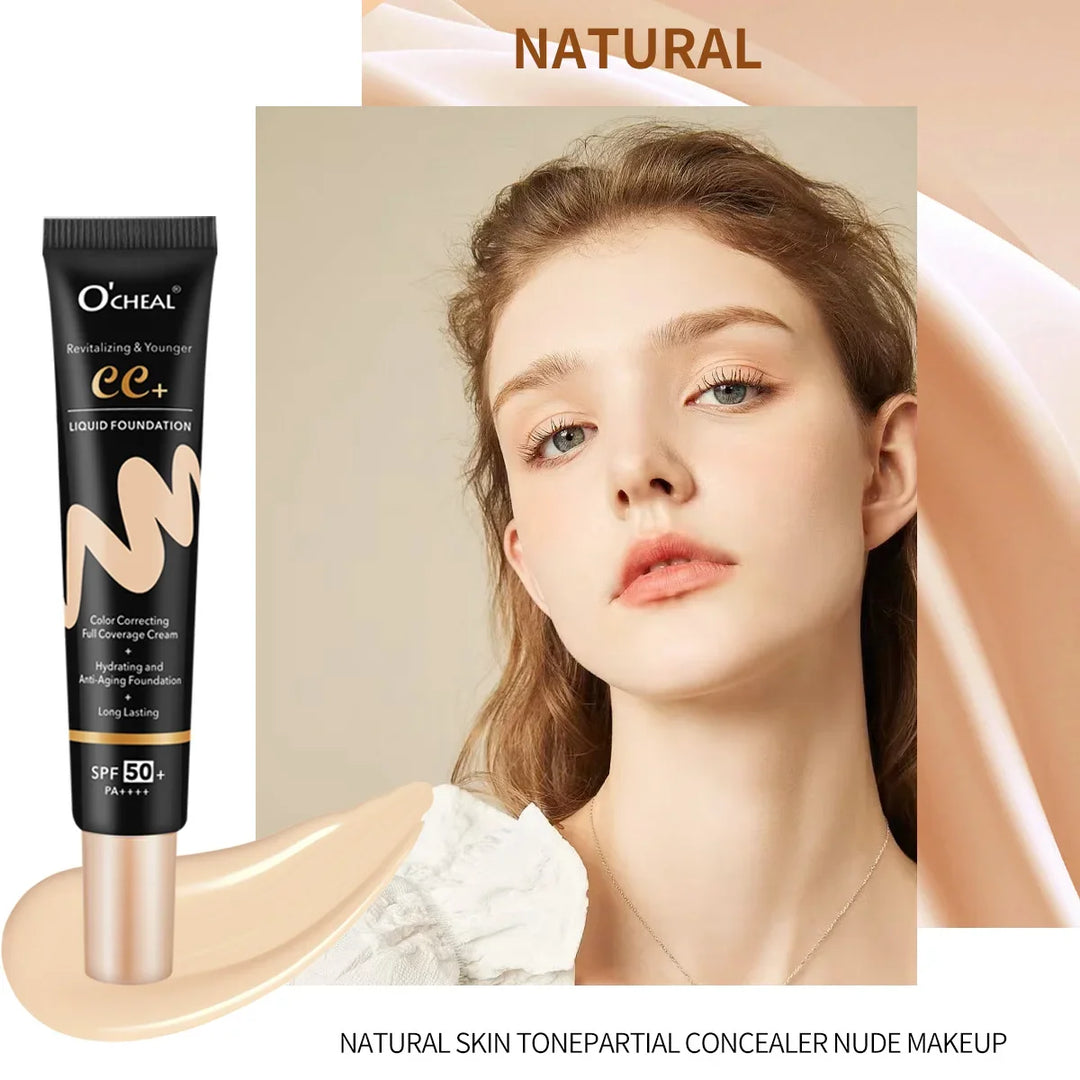 BB Cream SPF50 PA Plus Foundation Waterproof Long Lasting Brightening Primer Sunscreen Makeup Base Cosmetics For Women