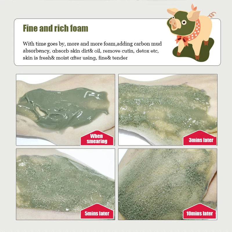 BIOAQUA Bubble Clay Mask Moisturizing Deep Cleansing Oil Control Blackhead Remover Face Mask Facial Mud Masks Skin Care for Face