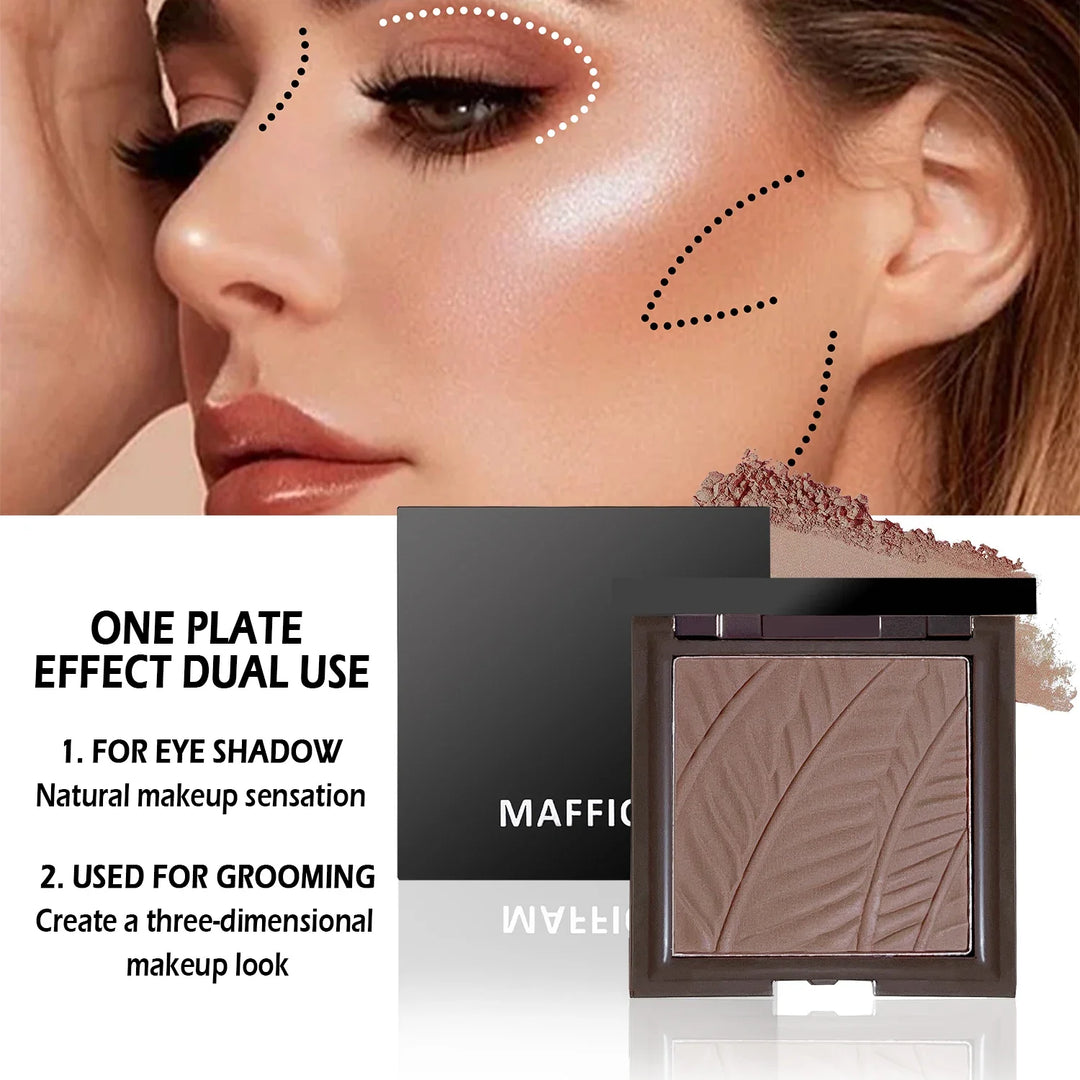 Star Eyes Mini Silver Block 3-in-1 Multifunctional Powder – Highlighter, Eyeshadow & Contour, All-in-One Formula, No Fallout