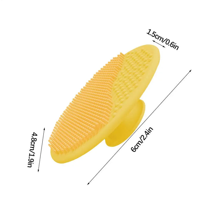 1pcs Silicone Shampoo Brush for Baby Infant Bathing Soft Silicone Kids Shower Brush Head Hair Washing Massage Brushes Wipe Comb