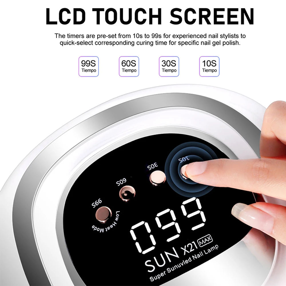 72LED UV Nail Art Lamp Professional High Power Nail Dryer with Sensor Fast Curing Gel Nail Polish Drying Lamp Nail Salon Tools