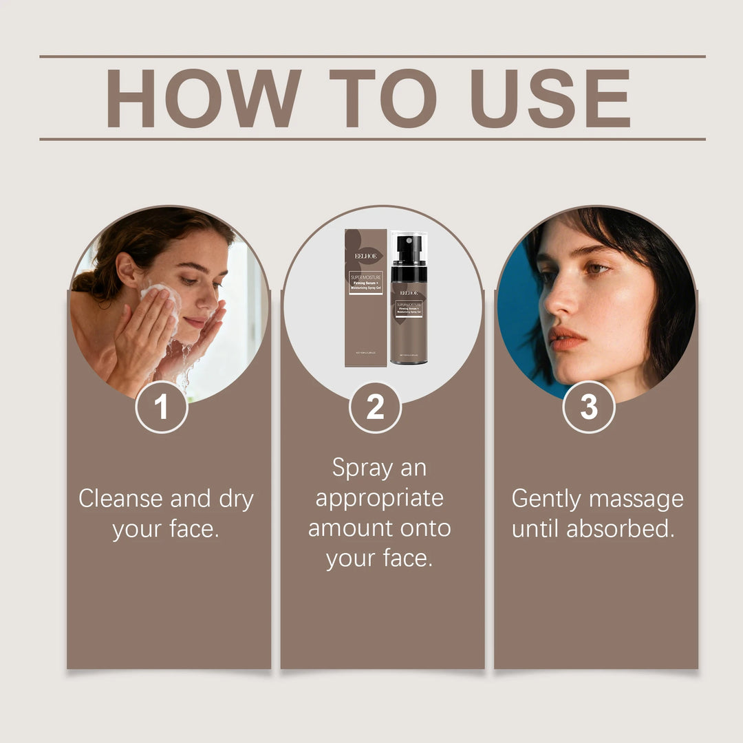 Hyaluronic Acid Toner Spray Firming Smoothing Skin Shrink Pores Hydrating Serum Refreshing Boost Facial Moisturizing Skin Care