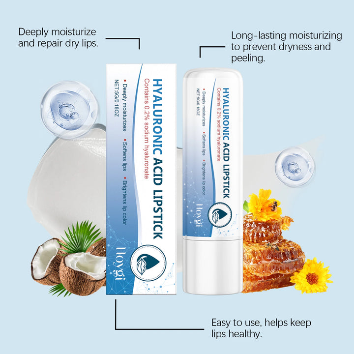 1/2/3pcs Hyaluronic Lip Balm Lips Skincare Anti Cracking Nourishing Brightening Moisturizing Lip Balm Lipstick Lips Skin Care
