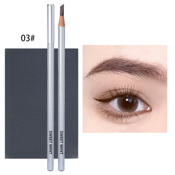 Microblading Eyebrow Pen Makeup Waterproof Lasting Matte Black Brown Non-Smudged Eye Brow Pencil Tint Korean Make Up Cosmetics