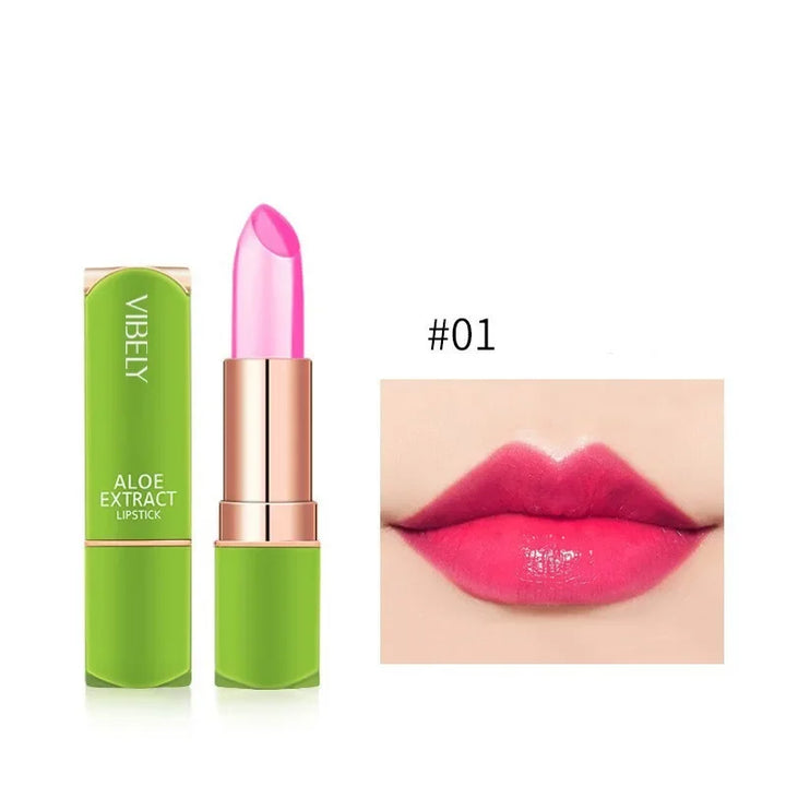 Color Mood Changing Lip Balm Long-Lasting Moisturizing Natural Aloe Vera Nouritious Anti Aging Lipstick Lips Makeup Comestics