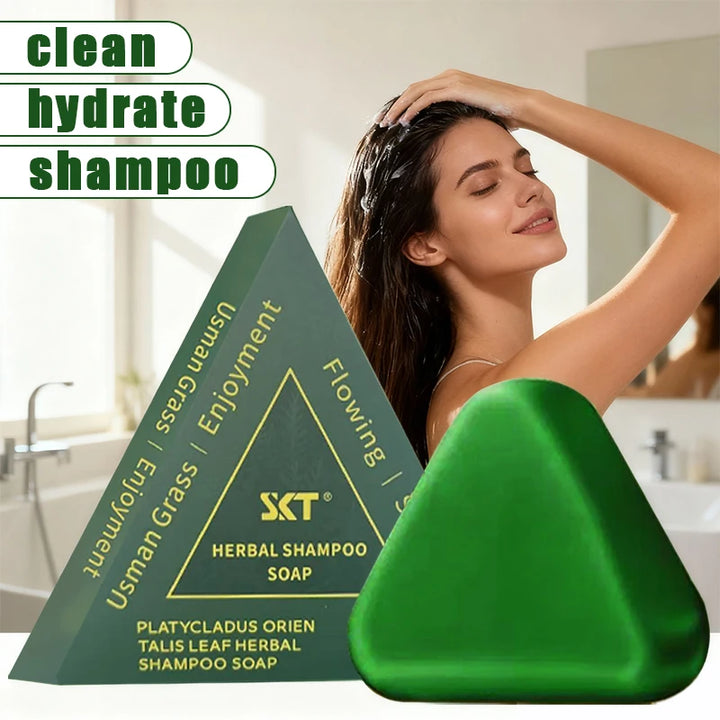 Platycladus orientalis leaf usseman shampoo soap is rich in ginseng, Platycladus orientalis and other China Chinese herbal