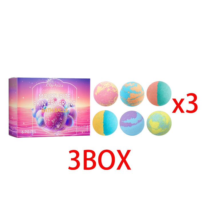 Bath Bomb Lasting Fragrance Aromatherapy Floral Scent Exfoliating Moisture Body Wash Cleansing Spa Salt Ball Bubble Bombs Shower