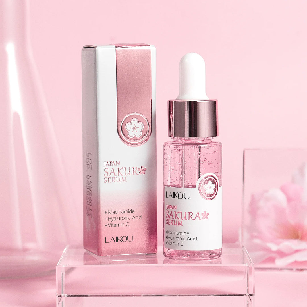 Japan Sakura Extract Serum 17ml Minimize Pores Brighten Skin Hydrating Care Radiance Booster Long Lasting Effect