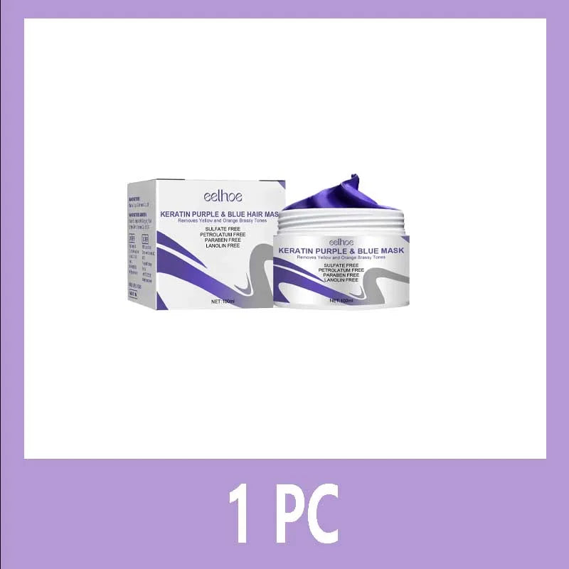 Get Gorgeous Hairs with Keratin Purple Hair Mask - Repair and Nourish Hair Mask for Dry & Damaged Hair Treatment 100ml