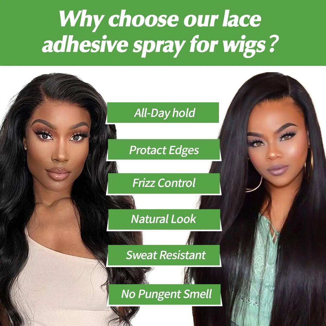 Lace Melting Spray And Holding Spray, Wig Melting Spray Strong Natural Forming Hold with Fast Drying/No Residue