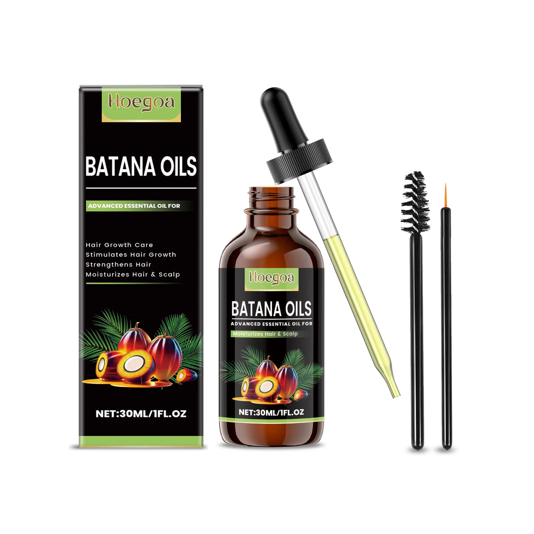 Batana Hair Care Essential Oil Smooth Shine Anti-Frizz Hair Serum Promote Hair Growth Strengthening Nourishing Scalp Care Oil