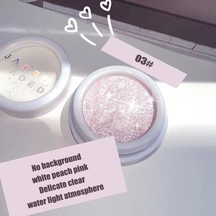 Monochrome Glitter Eyeshadow Gold Shining Brighten Eyes Makeup Long Lasting Eye Brightening Makeup Pearlescent Shimmer EyeShadow