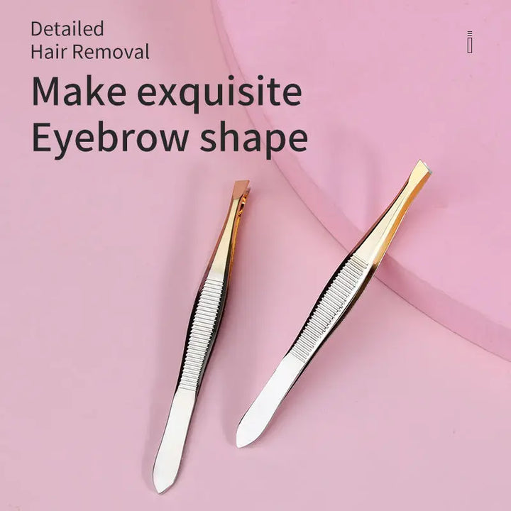 1pc High Quality Make Up Tools Pince Epiler Eyebrow Tweezer Stainless Steel Slant Tip Eyes Tweezer Clip For Face Hair Removal
