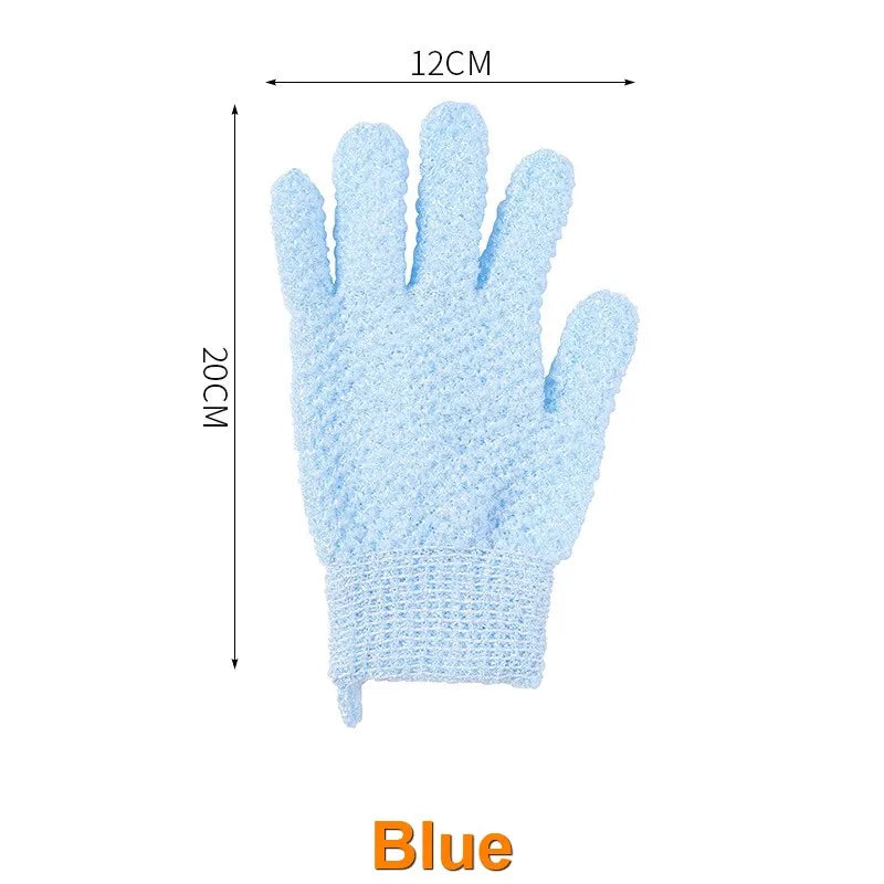 3272 Gloves Body Brush Take A Shower In 1 Minute Exfoliating Scrub Foot Scrubber Cath Sponge High-Elastic Five-Finger Bath Towel