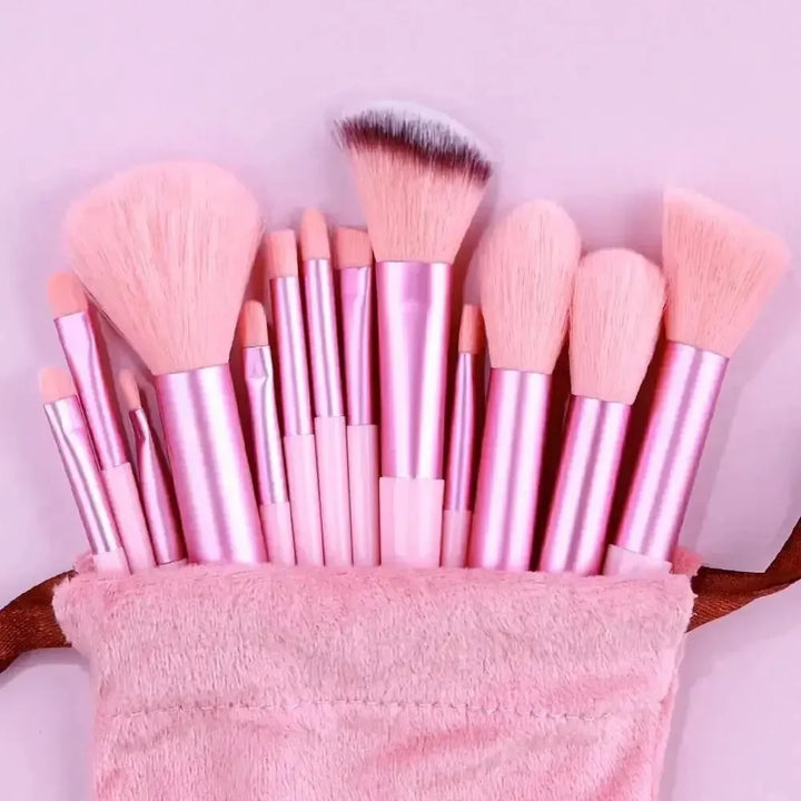 13pc-Makeup brush set, soft and fluffy, professional makeup foundation brush, multi-style smudge makeup brush