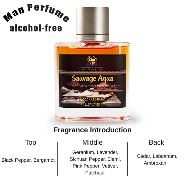 Wilderness for Men Perfume Oil - Alcohol-Free Spicy Woody Scent, Long-Lasting Sensitive Black Pepper Vetiver Cedar Perfume