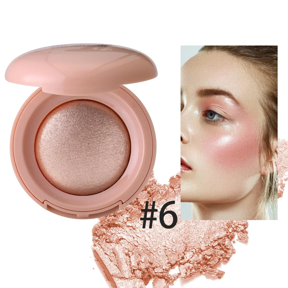 Long-lasting waterproof fine shimmer highlighter, natural glossy effect, brighten the contour and modify the face