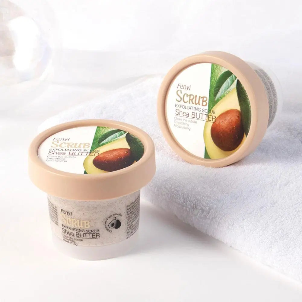 Shea Butter Exfoliating Scrub Deep Cleansing Pore Reduce Acne Exfoliating Gel Face Body Skin Scrub Cleansing
