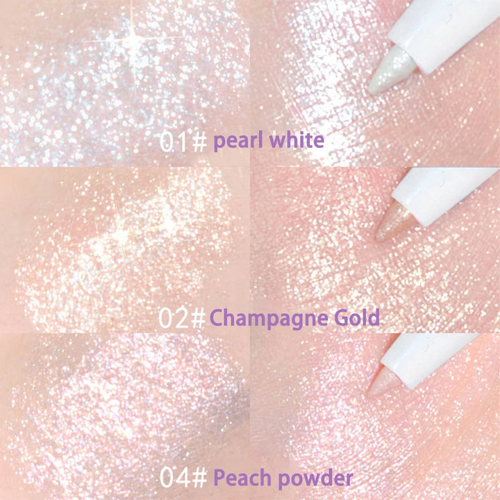 HISYI Two-In-One Lying Silkworm Pen Brightens down Waterproof Sweat-Proof Non-Smudge High-Light 3D Liquid Eyeliner Pen