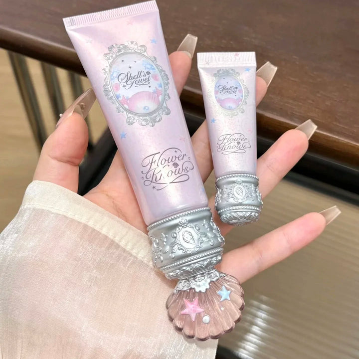 Flower Knows Shell Pearl Collection Primer Concealer BB Cream Moisturizing Color Correcting Dry Skin Base Face Brighten Makeup