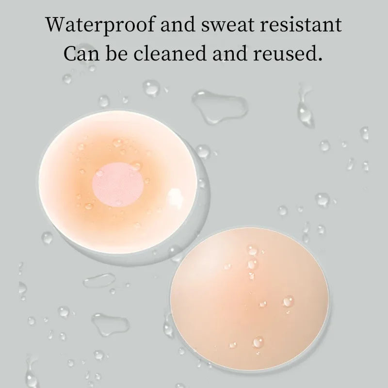 Silicone Nipple Cover Reusable Women Bra Sticker Breast Petal Strapless Lift up Bra Invisible Boob Pads Chest Pasties Intimates