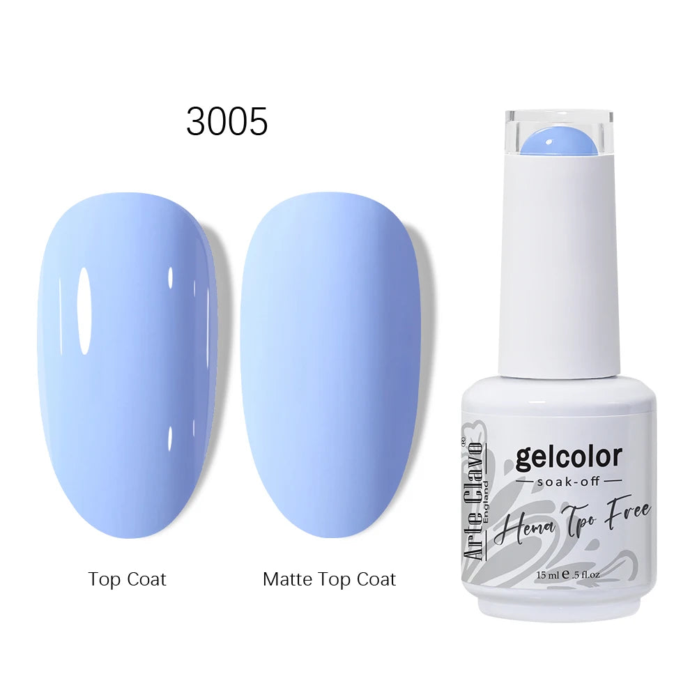 Arte Clavo 15ml HEMA TPO FREE Gel Nail Polish Pink Hybrid Nail Manicure Semi-permanent Enamels Varnish For UV LED Nails Supplies