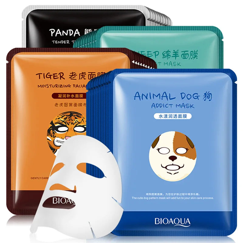 20Pcs Face Mask Sets Fresh Fruit Face Care Sheet Masks Hydrating Anti-aging Oil Control Acne Treatment Facial Mask Skin Care Set