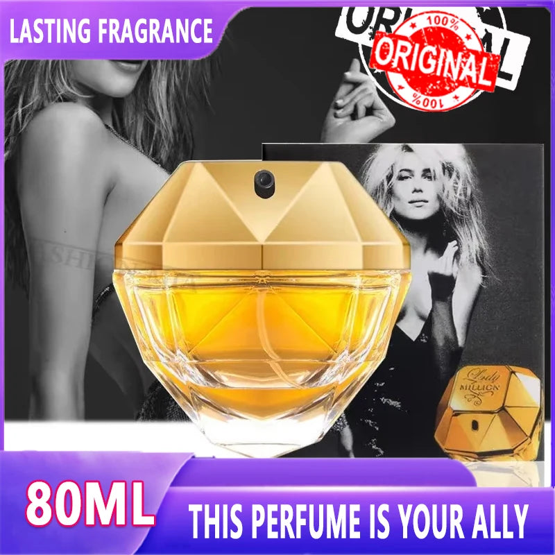 80ML Perfume Luxury Eau De Parfum Long Lasting One Million Women's Cologne Fragrance Glass High Quality Body Spray