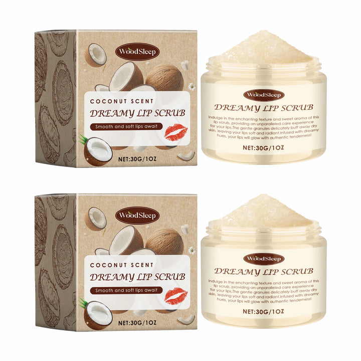 Coconut Vanilla Lip Scrub Exfoliating Even Lip Color Remove Dead Skin Repair Chapped Lip Deep Moisturizing Plump Lip Skin Care