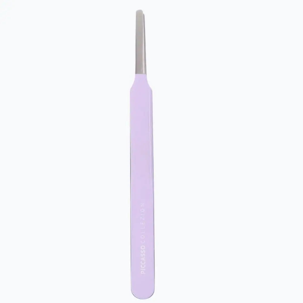 Multifunctional Round Tip Eyebrow Tweezers Stainless Steel Straight False Eyelashes Applicator Eyelash Extension Aids