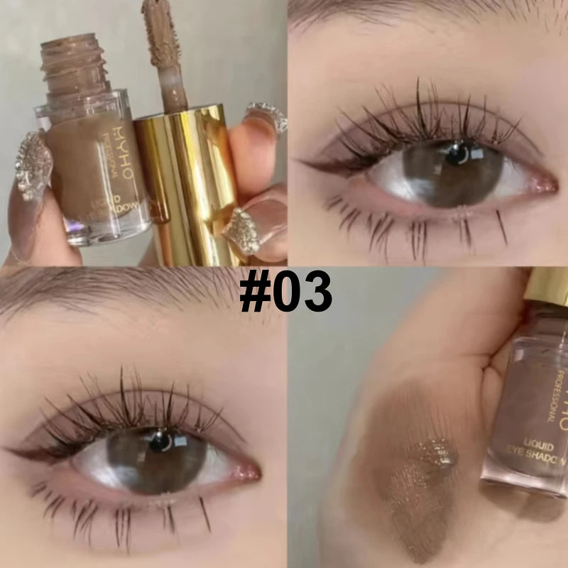 Liquid Eyeshadow Stick - Matte & Glitter for Contour & Eye Makeup,Blendable Creamy Texture,Long-Lasting Wear,Natural Eye Makeup