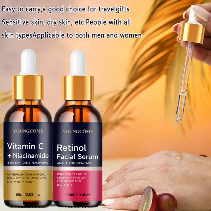 YOUNGCOME Retinol Anti-Wrinkles Serum Pore Shrinking Hydrating Moisturizing Essence Pigment Spots Remove Skincare For All Skin