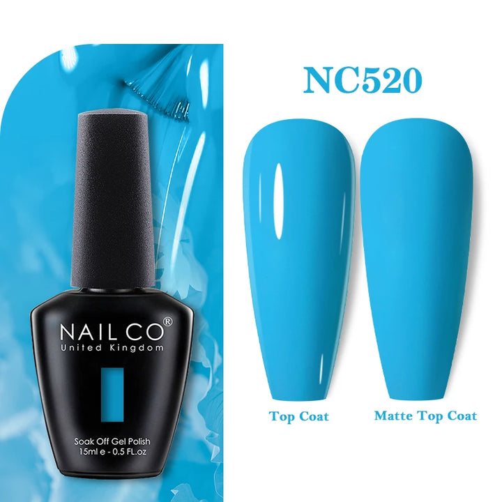 NAILCO 131Colors Vernis Semi Permanent UV Varnish Gel Nail Polish Nails Art Gel Manicure TOP BASE Varnish Hybrid