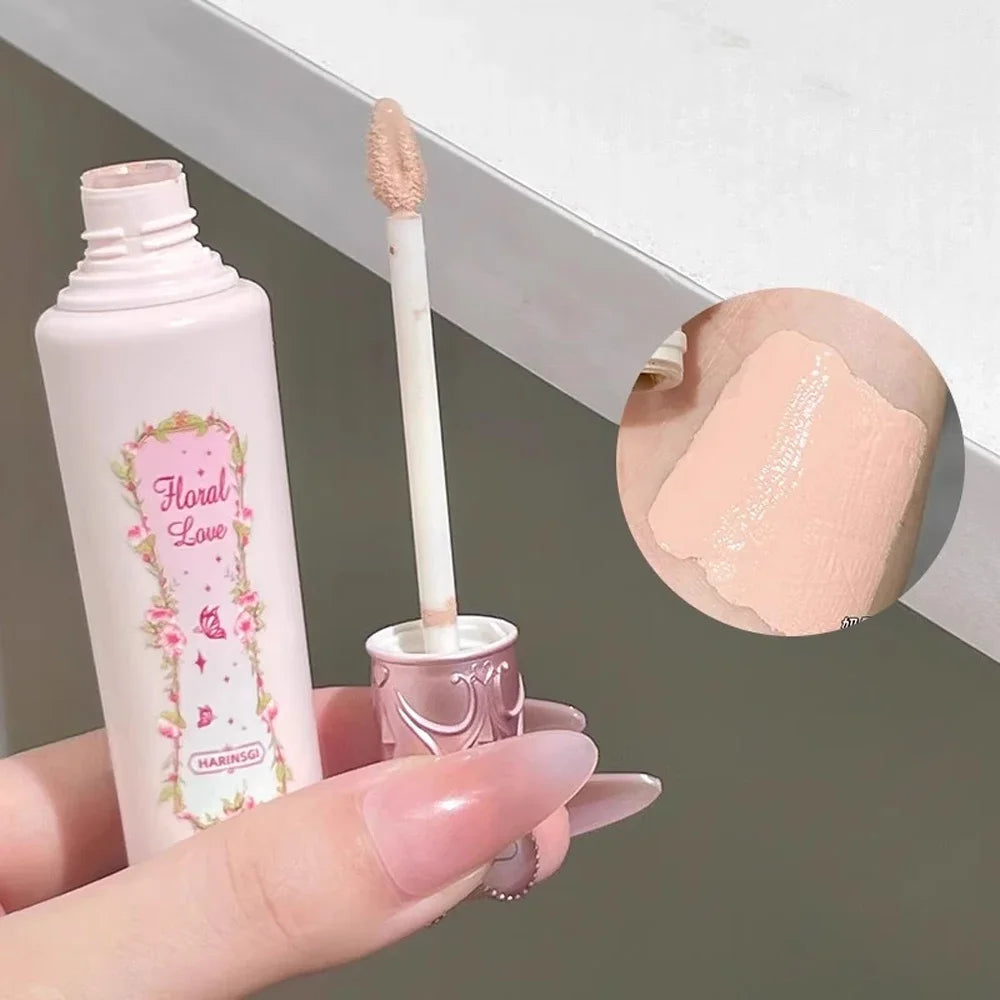 Pink Liquid Concealer Stick Moisturizing Waterproof Brightening Concealer Cream Lasting Cover Acne Spot Dark Circles Face Makeup