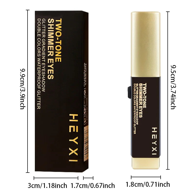 Double Color Eye Shadow Stick, Naturally Tinged, Not Easy to Mottle Off Makeup, Pure Color, Create Natural Makeup Effect