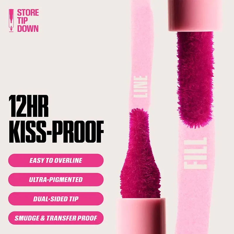 Velvet Brown Lip Liner Pencil Nude Matte Waterproof Non-stick Cup Cherry Red Lip Liner Lip Contour Pen Lipstick Makeup For Woman