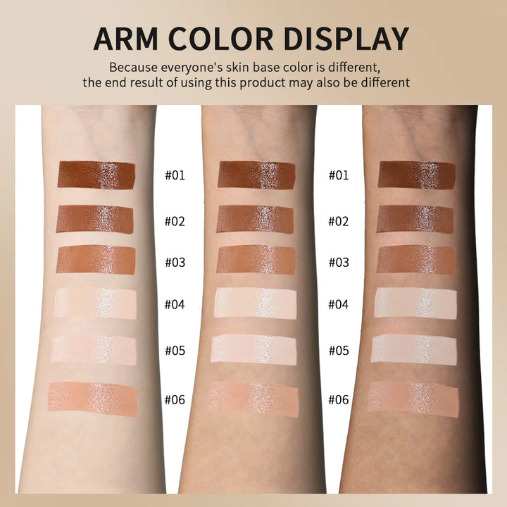 Skin Tint Foundation Stick 6 Colors Balm Serum Boosted Smooth Plumper Hight Coverage Travel Bronze Foundation Stick Makeup