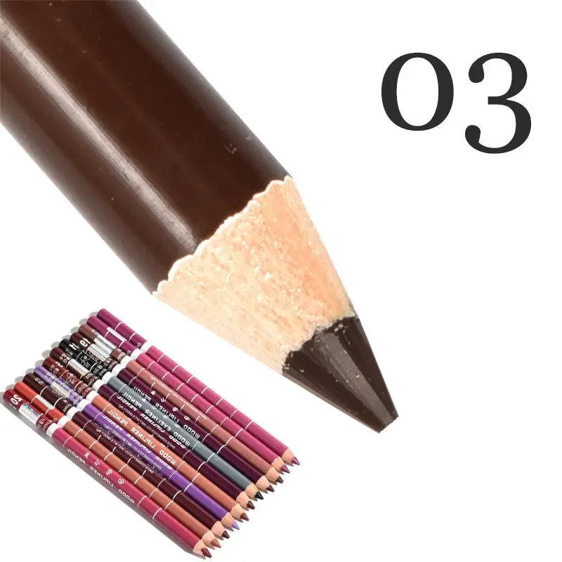28-Colors Waterproof Lip Liner Matte Nuede Red Long Lasting Makeup Pens Non-stick Cup Lipstick Women Party Makeup Lip Cosmetics