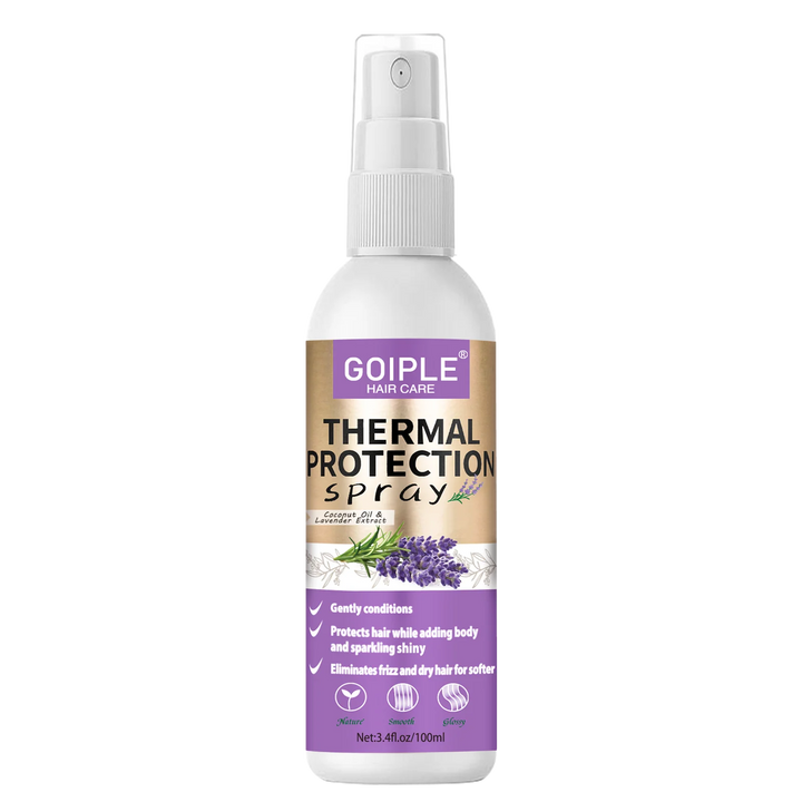 GOIPLE Lavender Extract Heat Thermal Protection Spray Shine Moisturize Split Ends Protect Hair Damage For Natural Hair and Wigs