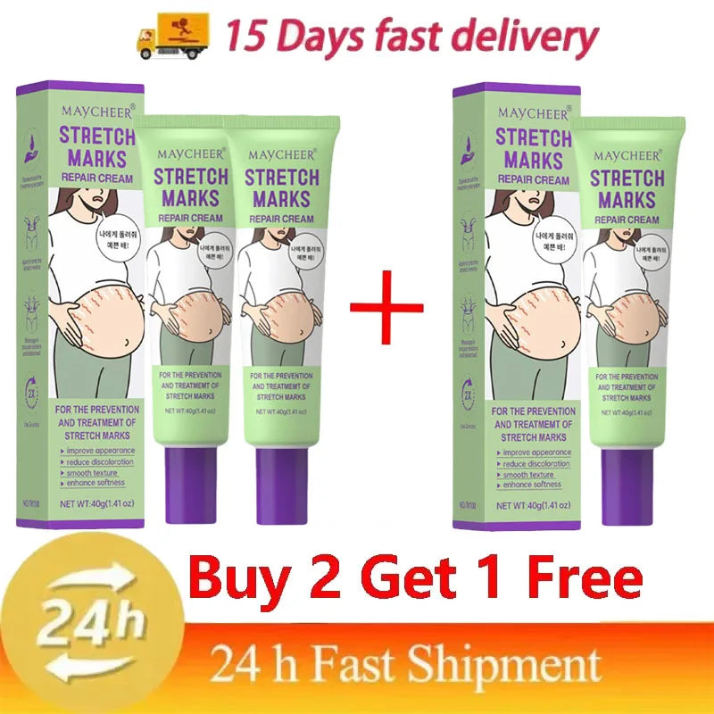 Stretch Marks Repair Cream Fade Lines Improve Duliness Tightness Long-lasting Moisturizing Smooth Enhance Elasticity Body Care