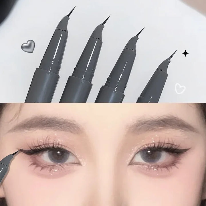Ultra-fine Matte Liquid Eyeliner Pencil Waterproof Quick Drying Black Brown Lying Silkworm Lower Eyelash Eye Makeup Eyeliner 1pc