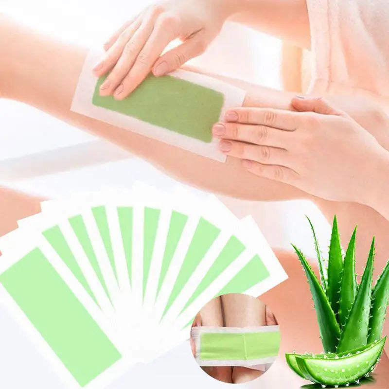 30pcs Body Wax Strips Face Wax Strips Hair Remover Brazilian Epilating Kit Hair Removal Wax Strips Roll Underarm Wax Strip Paper