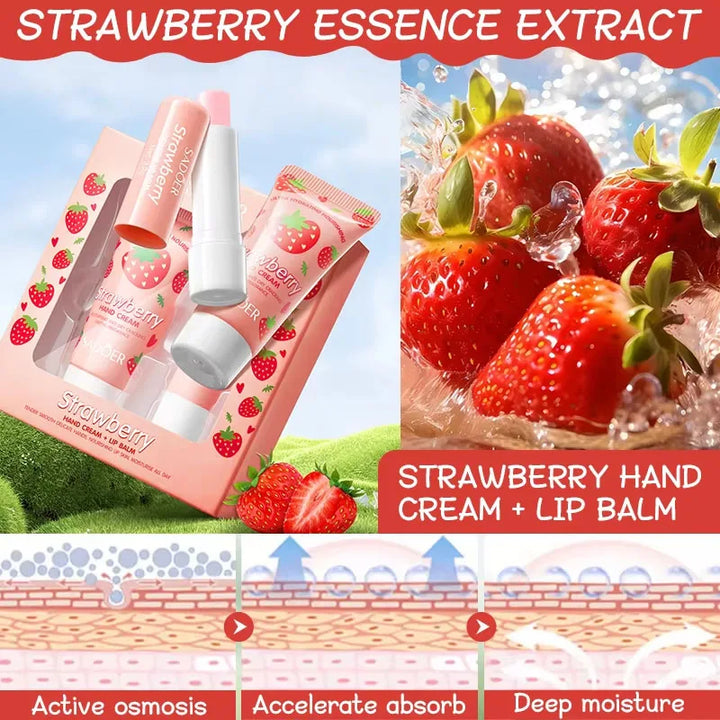 Avocado Nourishing Hand Cream Lip Balm Set Moisturizing Care Deeply nourishing Anti- cracking Anti-peel Skin Care