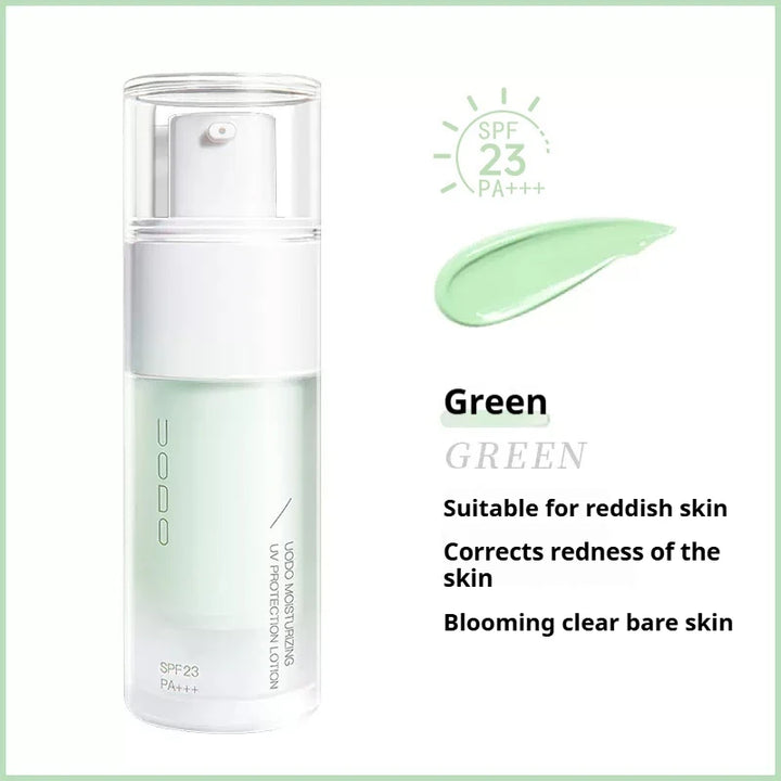 UODO Sunscreen Primer Lotion BB Cream Color Isolation Moisturizing UV Protection SPF 23 Longlasting Brighten Skin Makeup