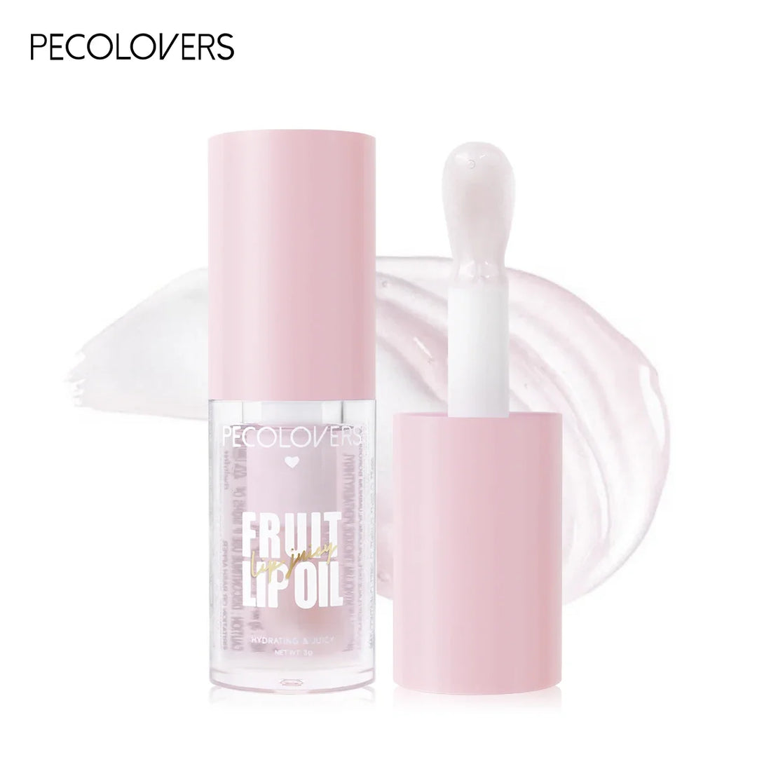 Fruit-Flavored Transparent Moisturizing Glass Lip Oil Plumping Crystal Jelly Lips Gloss Lip Brighten lip Care Makeup Cosmetics